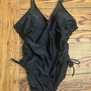 California sunshine black one piece swimsuit size Medium